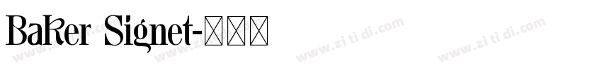 Baker Signet字体转换